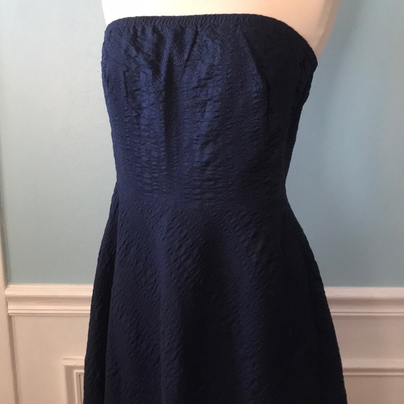 J Crew strapless textured dress size 6 - Picture 2 of 6